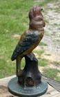 Vintage 1924 The Albany Foundry Co. Antique Cast Iron Parrot Doorstop Book End — photo 6