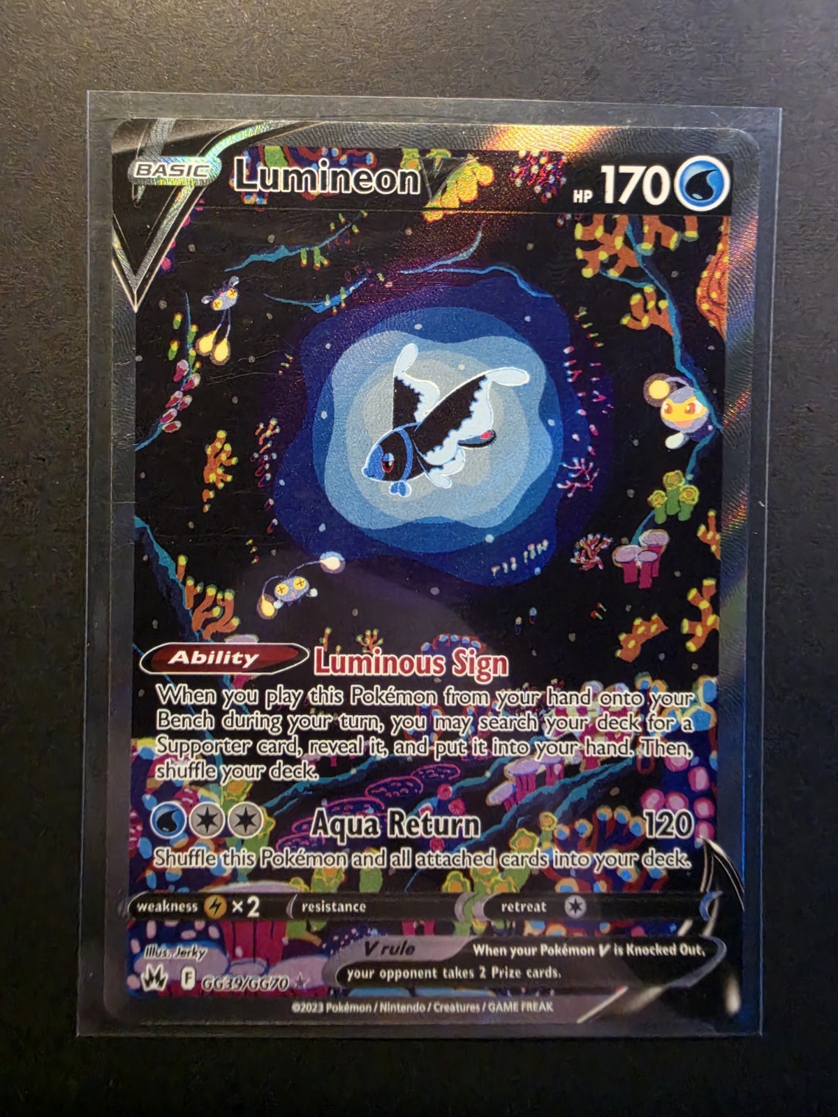 Lumineon V GG39/GG70 SWSH: Crown Zenith: Galarian Gallery Holo