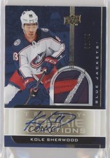 2019-20 Upper Deck Trilogy Gold Foil Signatures /49 Kole Sherwood Patch Auto ez4