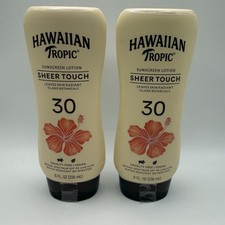 Hawaiian Tropic Sheer Touch SPF 30 Sunscreen Lotion 8oz Duo Exp 2027/2028