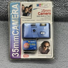 NISP Vintage Sakar International 83600 Hot Shot 35 MM Camera w/ Built in Flash