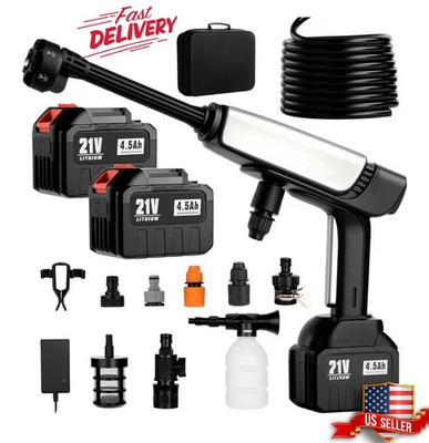 #ad #ad Cordless Portable Pressure Washer with 2 Batteries Charger amp; 6 Nozzles $99.00