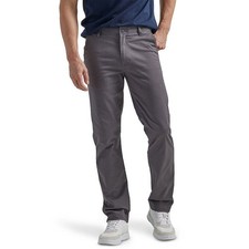 Lee Mens Gray Extreme Motion MVP Slim Straight Pants Stretch Size 38X30 NWT