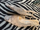 Gucci Beigh Mesh Crystal Slingback Heels Euro 40 — photo 6