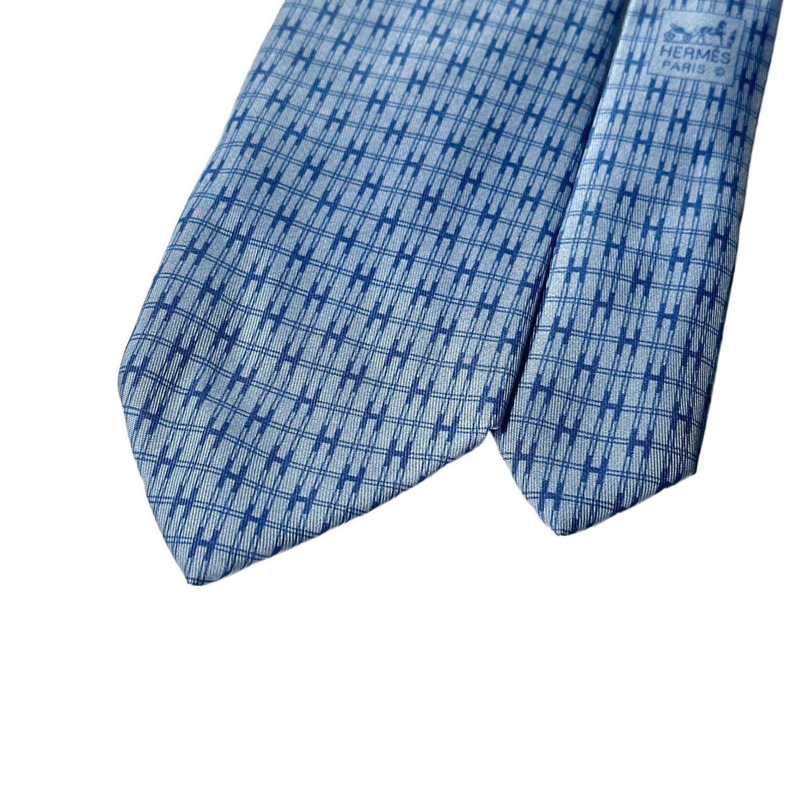 Authentic Hermès HERMES H-Pattern Checkered Logo … - image 2