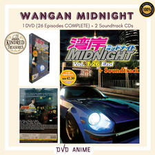 WANGAN MIDNIGHT - ANIME DVD COMPLETE SERIES Vol 1-26 End  OST ENGLISH SUB 