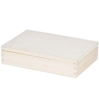 Aufbewahrungskiste 1,3 Liter Holzbox Mit Deckel 24 X 17 X 5,5 Cm Holz Box Kiste