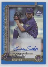 2025 Topps Pro Debut Blue Foil Auto /150 Charlee Soto #PD-159 Auto 1k9t