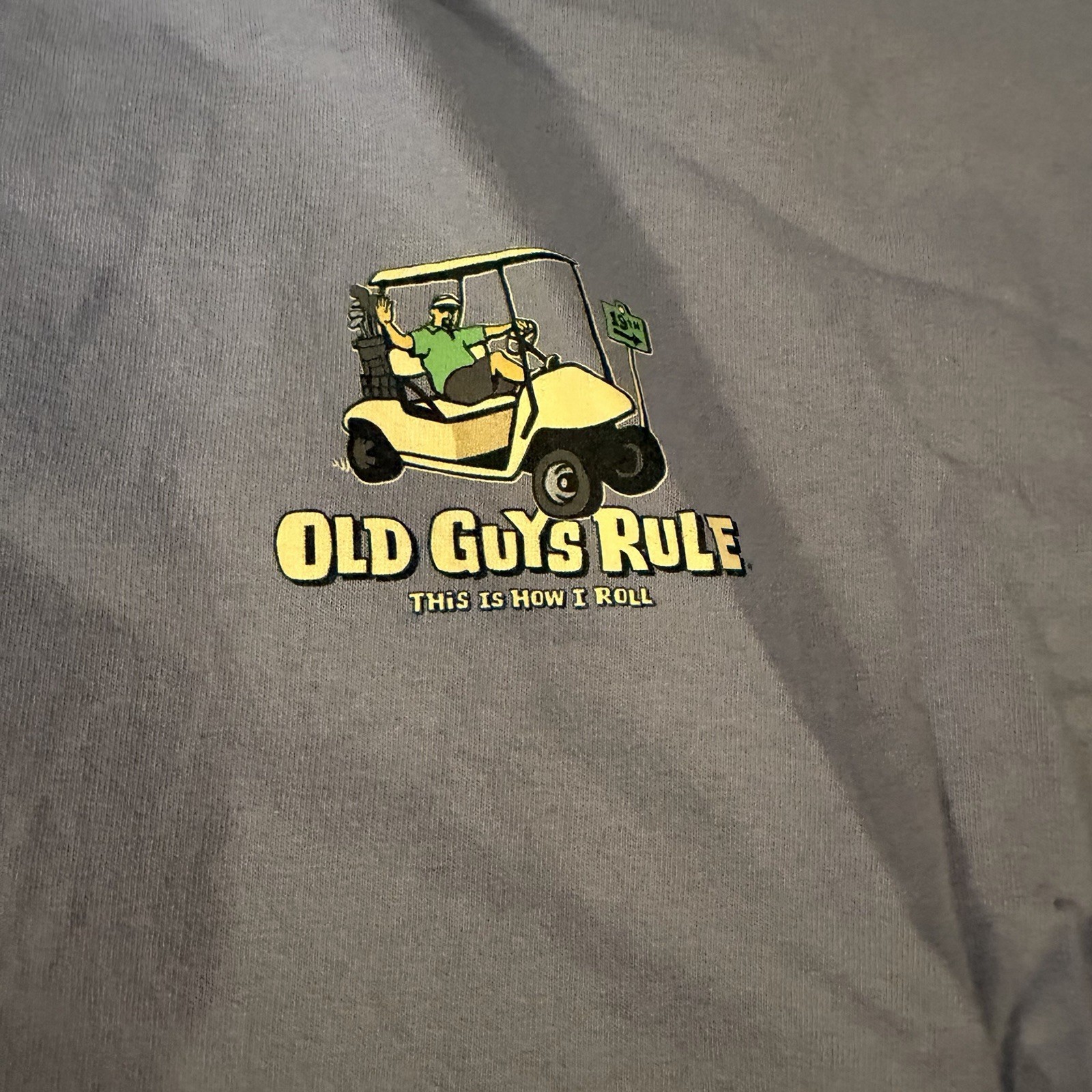 Old Guys Rule - Golf T Shirt Mens Large 19th Hole This Is How I Roll  2XL