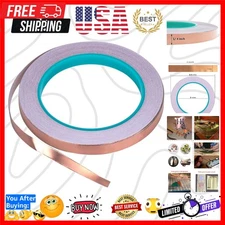 Copper Foil Tape with Double-Sided Conductive 1/4inch X 21.8yards- EMI Shield...