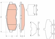 Plaquette de frein Mazda MPV