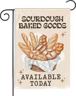 (12''X18'') Sourdough Bread Bakery Garden  Bakery Shop Sign in My Sourdough Era Br