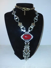 Vintage Oscar De La Renta Art Deco Style Necklace