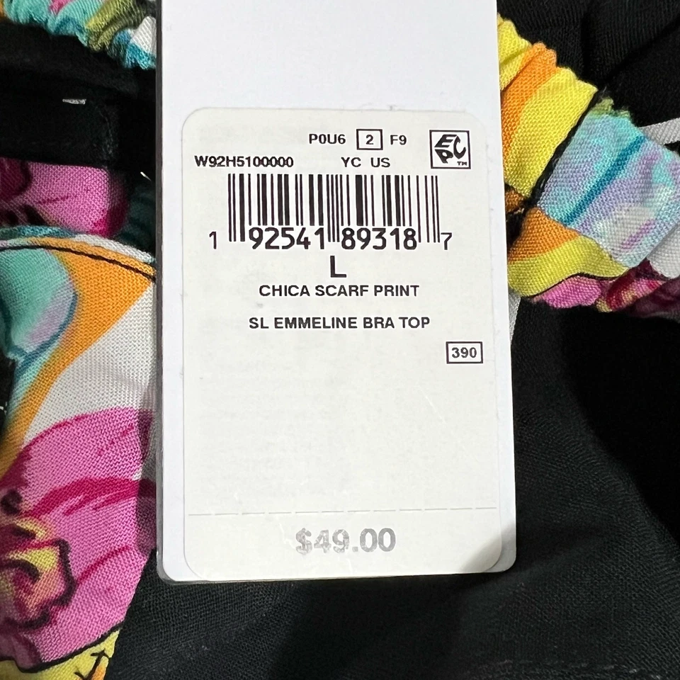 Bralette Guess Emmeline Estampado Corbata Floral Plátano Mujer Grande Foto 3 de 4