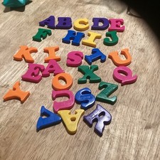 Magnetic Letters Random Lot of Plastic Letters