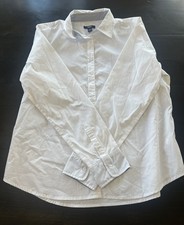 CHAPS Classics Women’s Large White Button-Up Shirt