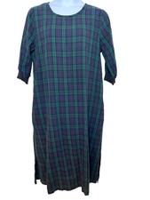 Vermont country store Company vintage blackwatch flannel nightgown size large