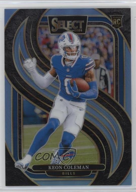 2024 Select Premier Level Light Blue Prizm /99 Keon Coleman #153 Rookie RC 15ik