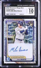 2024 Bowman Mega Box #BMA-MB Mike Boeve Autographs CGC 10