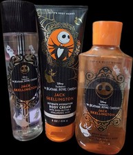 JACK NIGHTMARE BEFORE CHRISTMAS LOT 3, SPRAY GEL WASH, LOTION BATH BODY WORKS