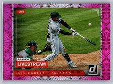 2021 Donruss #LS2 Luis Robert Livestream Pink Fireworks