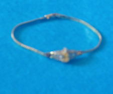 Silver Tone Adjustable Snake Chain Bracelet C...