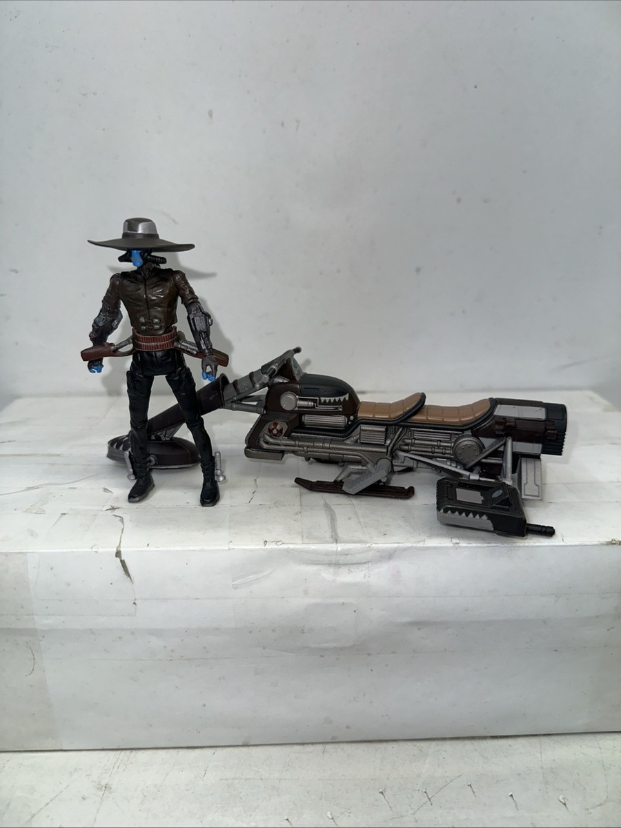 Star Wars Clone Wars Pirate Speeder Bike with Cad Bane Mini Rig