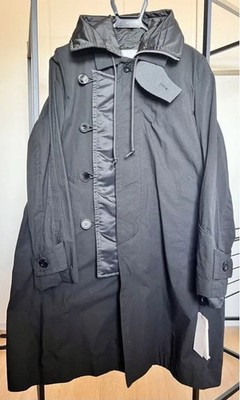sacai 21SS Oxford Coat Black Used Unused Excellent Size 2 Japan