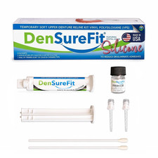 Densurefit Lower Denture Reline Kit, 3-6 Month Soft Silicone Dentures Repair Set