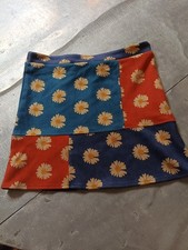 Kidpik Girls' Patchwork Paneled Flower Skirt Size Large/12 Elastic Waistband
