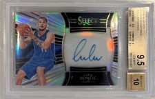 2018-19 Luka Doncic Select Auto RC- BGS 9.5 Gem Mint w/10 auto... #105/199
