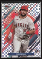 2025 Topps Finest Niko Kavadas Rare X-Fractor Los Angeles Angels #250 RC