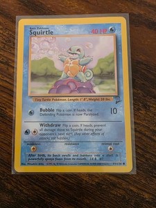 1995 squirtle pokemon card value 63 102 1999 Squirtle Pokemon Card 63/102