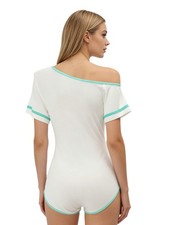 Women's Swimwear Slim Fit Swimsuit Anime-style Bodysuit Seams Romper Swimming