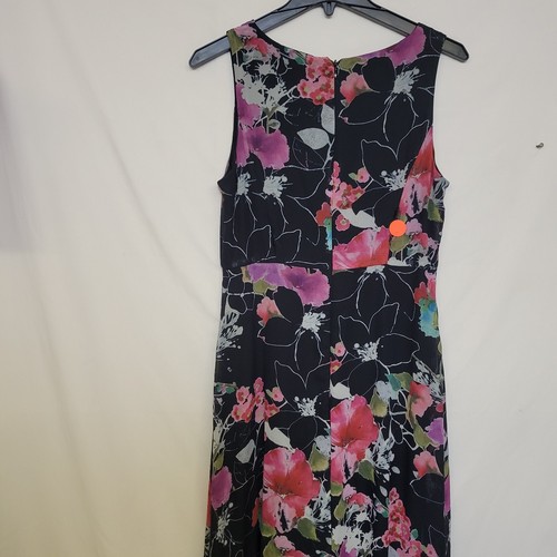 Adrianna Papell Size 6 Jumpsuit Floral Print Chiffon Overlay - Picture 2 of 11