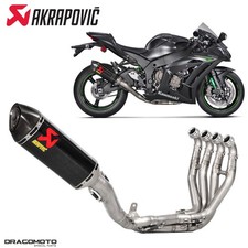 Scarico completo KAWASAKI ZX-10 R 1000 Ninja 2016-2019 AKRAPOVIC Carbonio RC ...