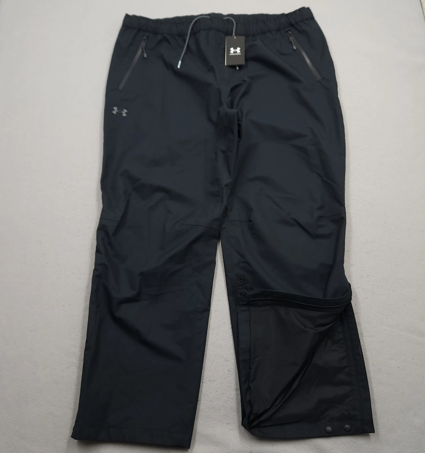 NEW Under Armour Pants Mens 2XL XXL Dark Blue Storm Proof Waterproof Rain Lined