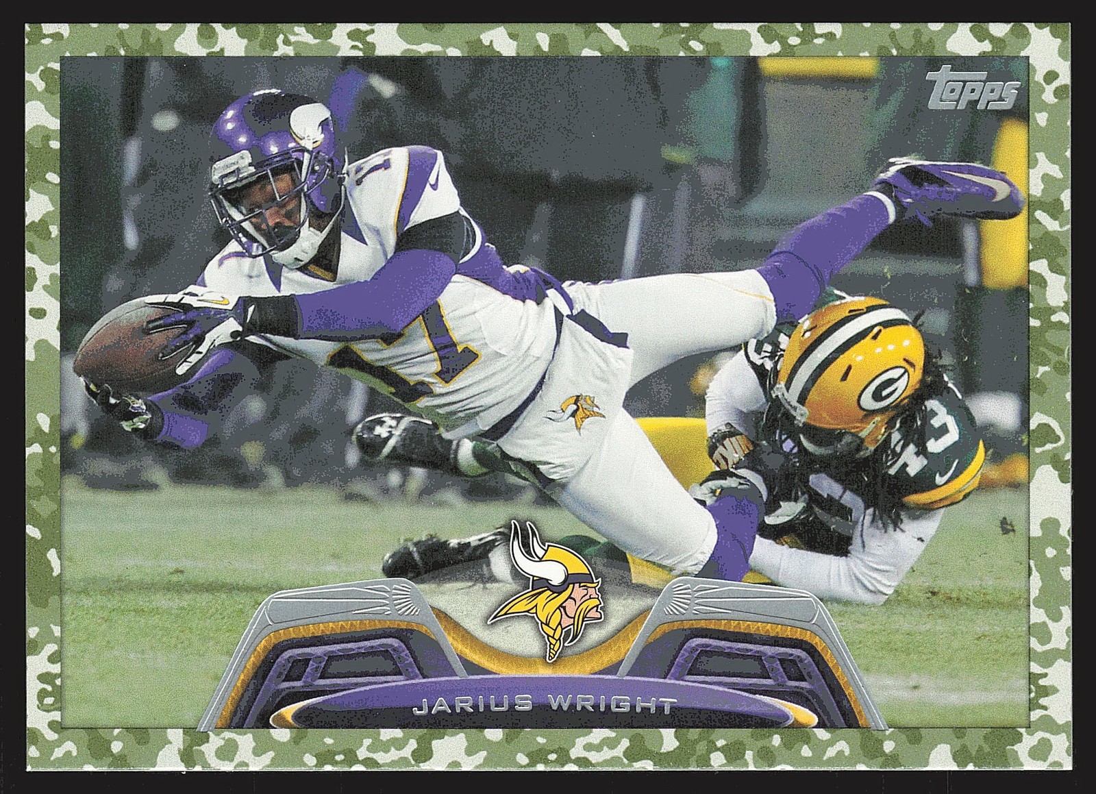 2013 Topps #234 Jarius Wright Camo #/399 SN