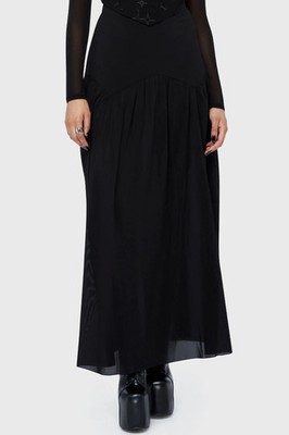 Killstar Twilight Thistle Maxi Skirt Womens Goth Alternative