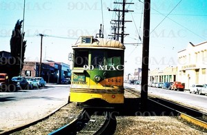 LAMTA-LATL. H-4 CAR #1442. Wingfoot (CA). Original Slide 1958.