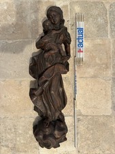 Handgeschnitzte Holzfigur Maria mit Jesus Kind. Ca. 65 cm Hoch. Top Zustand