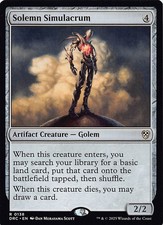 MTG Solemn Simulacrum R Commander: Aetherdrift 138 Normal NM