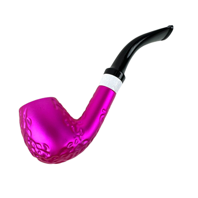 #ad Durable Metal Smoking Pipe Tobacco Cigarettes Cigar Pipes Enchase Gift PURPLR $9.99