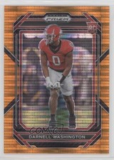 2023 Panini Prizm Draft Picks Orange Pulsar 21/49 Darnell Washington #156 1pe9