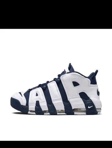 Men's 11 - Nike Air More Uptempo 96 Olympic Navy Blue Shoes FQ8182-100 2024