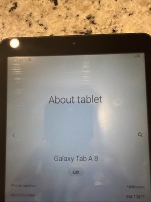 Galaxy Tab A 8 Model Am-t387t 16gb Black Android Tablet