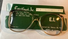 NOS Henry De Paris Eyeglasses Frames Stock Number 966 SZ 54 ITALY BROWN Vintage