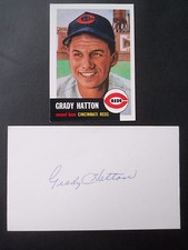 Grady Hatton, Autograph on a 3