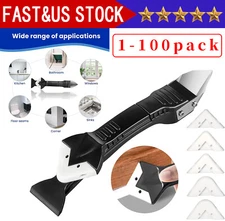 5 in 1 Silicone Sealant Remover Tool Kit Set Scraper Caulking Mould Removal US
