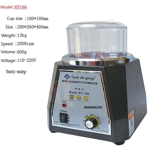 185mm Magnetic Tumbler KT186 Jewelry Polisher Finisher Super Finishing Machine a - Picture 1 of 5
